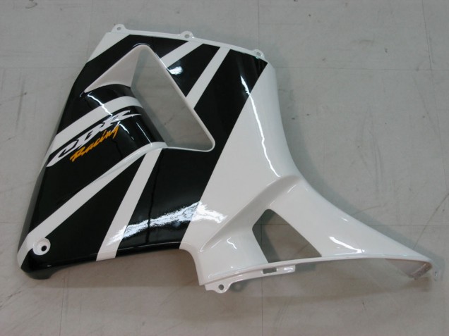 2005-2006 Honda CBR600RR Motorcycle Fairings - Black White Racing