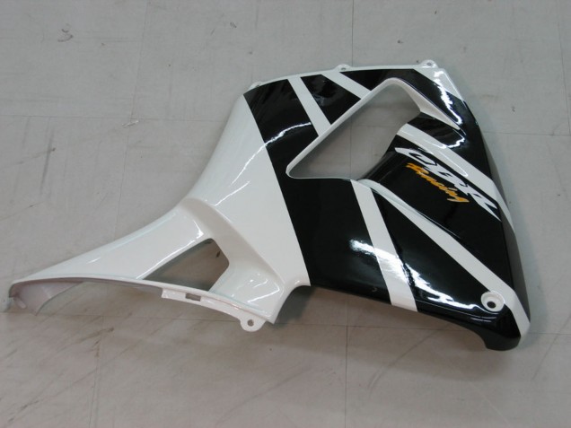 2005-2006 Honda CBR600RR Motorcycle Fairings - Black White Racing