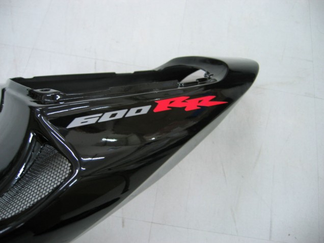 2005-2006 Honda CBR600RR Motorcycle Fairings - Glossy Black Grey Flame