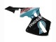 2005-2006 Honda CBR600RR Motorcycle Fairings - Light Blue Black 35