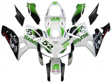 Shop 2005-2006 Honda CBR600RR Motorcycle Fairings - Green White Black hannspree 52