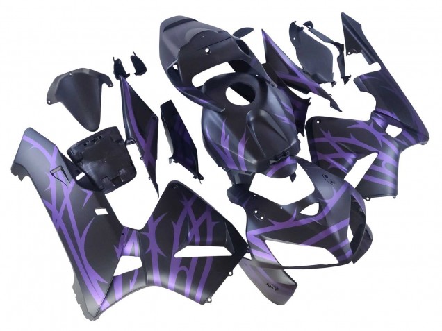 2005-2006 Honda CBR600RR Motorcycle Fairings - Matte Black Purple