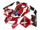 2005-2006 Honda CBR600RR Motorcycle Fairings - Red Black Valsir 03