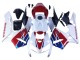 2005-2006 Honda CBR600RR Motorcycle Fairing - White Red Blue HRC