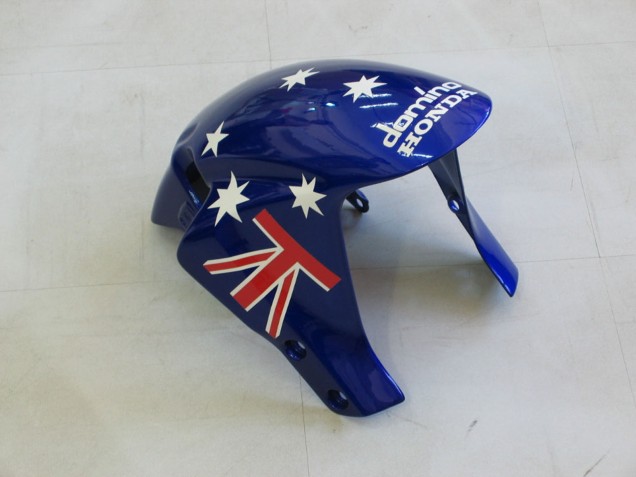 2005-2006 Honda CBR600RR Motorcycle Fairings - Red White Blue DENSO