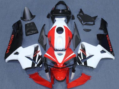 Shop 2005-2006 Honda CBR600RR Motorcycle Fairings - Red White Black