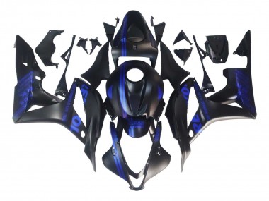 Shop 2007-2008 Honda CBR600RR Motorcycle Fairings - Matte Black Blue Repsol