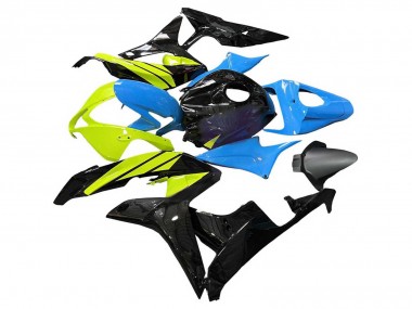 Shop 2007-2008 Honda CBR600RR Motorcycle Fairings - Blue Yellow Glossy Black