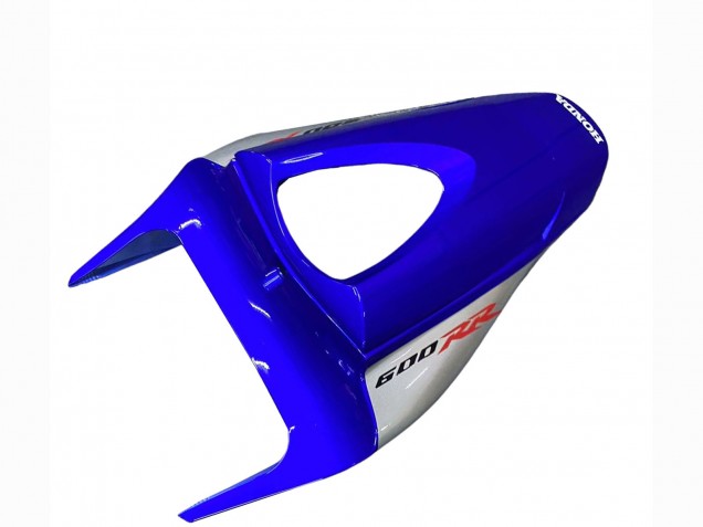 2007-2008 Honda CBR600RR Motorcycle Fairings - Silver Blue Glossy Black Racing