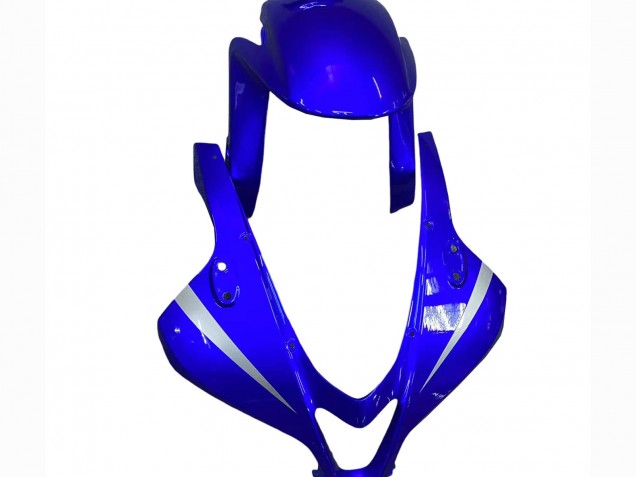 2007-2008 Honda CBR600RR Motorcycle Fairings - Silver Blue Glossy Black Racing