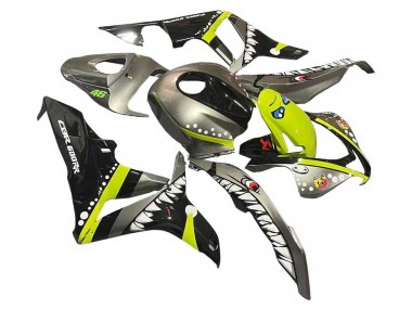 Shop 2007-2008 Honda CBR600RR Motorcycle Fairings - Grey Fluorescent Yellow Shark