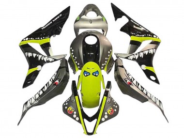 Shop 2007-2008 Honda CBR600RR Motorcycle Fairings - Grey Fluorescent Yellow Shark