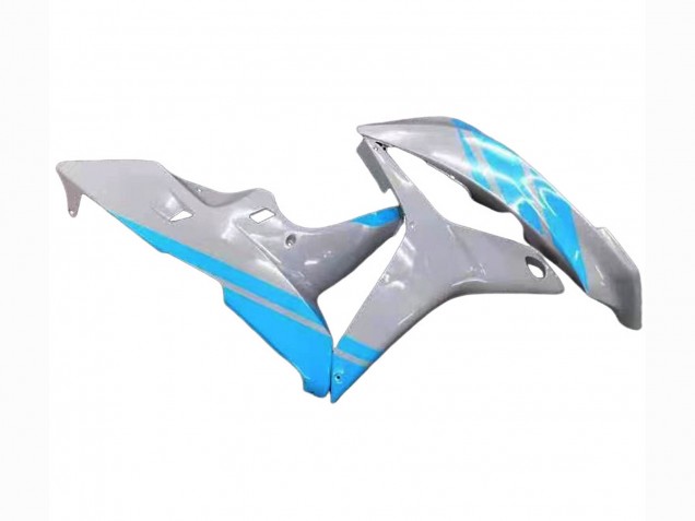 2007-2008 Honda CBR600RR Motorcycle Fairings - Glossy Grey Light Blue