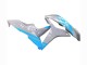 2007-2008 Honda CBR600RR Motorcycle Fairings - Glossy Grey Light Blue