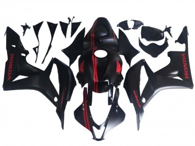 Shop 2007-2008 Honda CBR600RR Motorcycle Fairings - Matte Black Red