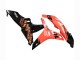 2007-2008 Honda CBR600RR Motorcycle Fairings - Orange Glossy Black Repsol