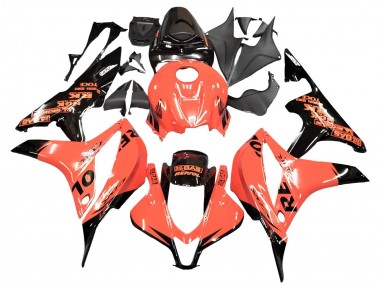 Shop 2007-2008 Honda CBR600RR Motorcycle Fairings - Orange Glossy Black Repsol
