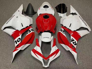 Shop 2007-2008 Honda CBR600RR Motorcycle Fairings - White Red Repsol