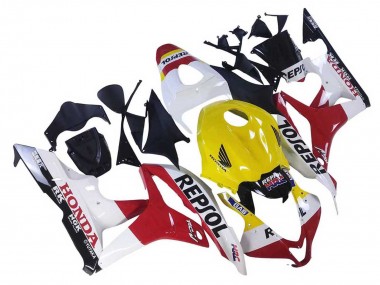Shop 2007-2008 Honda CBR600RR Motorcycle Fairings - White Yellow Red Repsol HRC