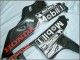 2007-2008 Honda CBR600RR Motorcycle Fairings - Glossy Black White West