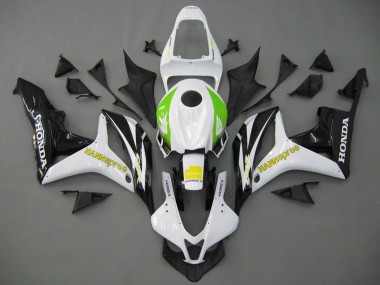 Shop 2007-2008 Honda CBR600RR Motorcycle Fairings - White Green Yellow Glossy Black Hannspree