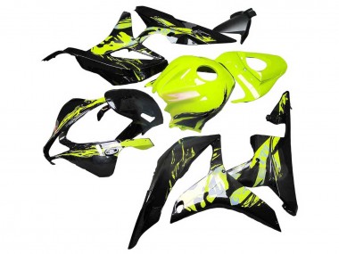Shop 2007-2008 Honda CBR600RR Motorcycle Fairings - Yellow Glossy Black