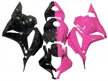 Shop 2009-2012 Honda CBR600RR Motorcycle Fairings - Pink Glossy Black Split