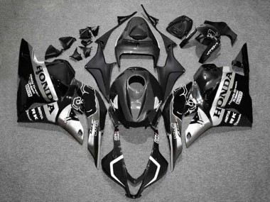 Shop 2009-2012 Honda CBR600RR Motorcycle Fairings - Silver Glossy Black HRC