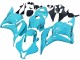 2009-2012 Honda CBR600RR Motorcycle Fairings - Light Blue Racing