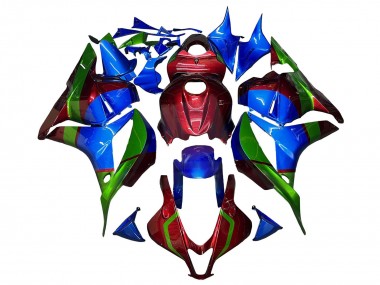 Shop 2009-2012 Honda CBR600RR Motorcycle Fairings - Blue Red Green