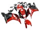 2009-2012 Honda CBR600RR Motorcycle Fairings - Red Glossy Black Matte Black Stripe