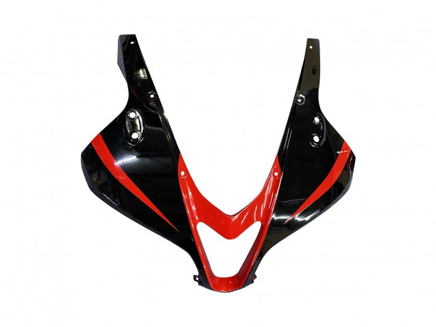 2009-2012 Honda CBR600RR Motorcycle Fairings - Red Glossy Black Matte Black Stripe