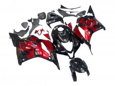 Shop 2009-2012 Honda CBR600RR Motorcycle Fairings - Red Glossy Black