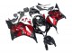2009-2012 Honda CBR600RR Motorcycle Fairings - Red Glossy Black