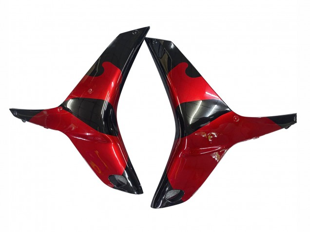 2009-2012 Honda CBR600RR Motorcycle Fairings - Red Glossy Black