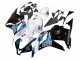 2009-2012 Honda CBR600RR Motorcycle Fairings Kit - White Blue Glossy Black