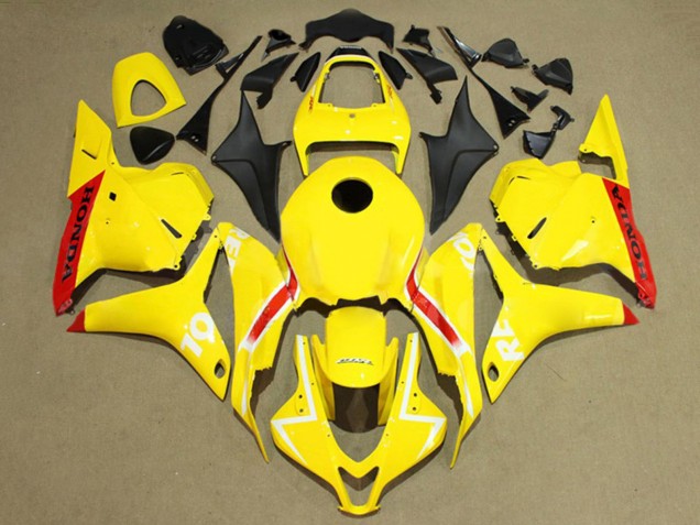 2009-2012 Honda CBR600RR Motorcycle Fairings - Yellow Red White Repsol