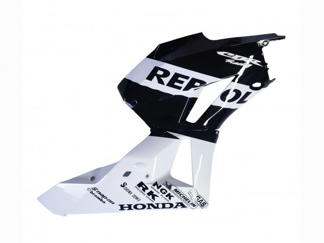 2013-2026 Honda CBR600RR Motorcycle Fairings - White Glossy Black Repsol