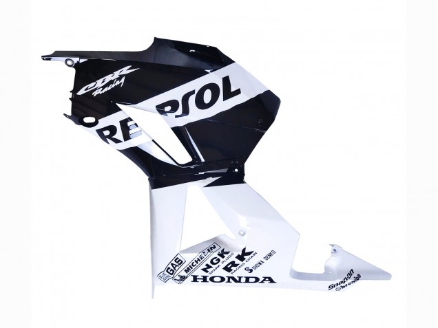 2013-2026 Honda CBR600RR Motorcycle Fairings - White Glossy Black Repsol