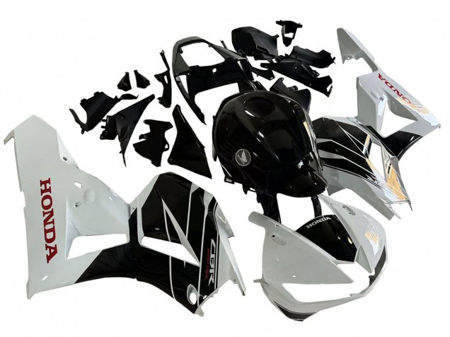 2013-2026 Honda CBR600RR Motorcycle Fairing Kits - White Glossy Black