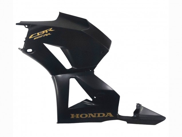 2013-2023 Honda CBR600RR Motorcycle Fairings - Matte Black Gold Decals