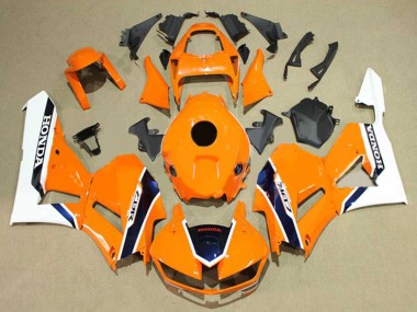 Shop 2013-2026 Honda CBR600RR Motorcycle Fairings - White Orange Dark Blue