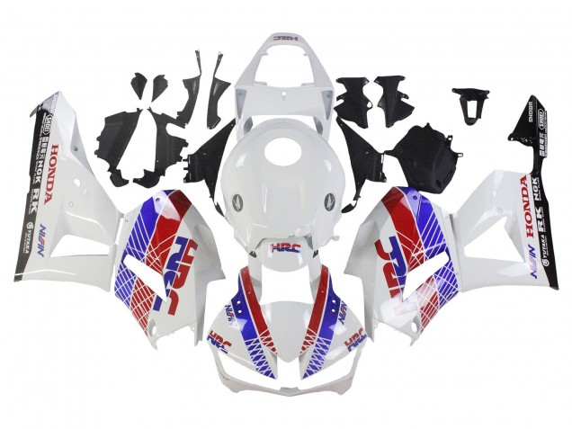 2013-2026 Honda CBR600RR Motorcycle Fairing - White Red Blue HRC