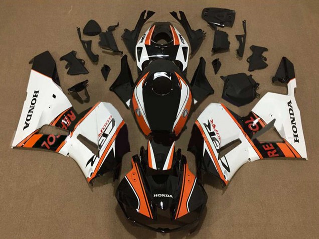 2013-2026 Honda CBR600RR Motorcycle Fairings - White Orange Glossy Black Repsol