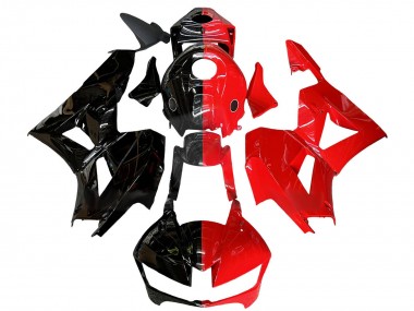 Shop 2013-2026 Honda CBR600RR Motorcycle Fairings - Glossy Black Red Split