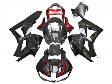 Shop 2013-2026 Honda CBR600RR Motorcycle Fairings - Glossy Black Red