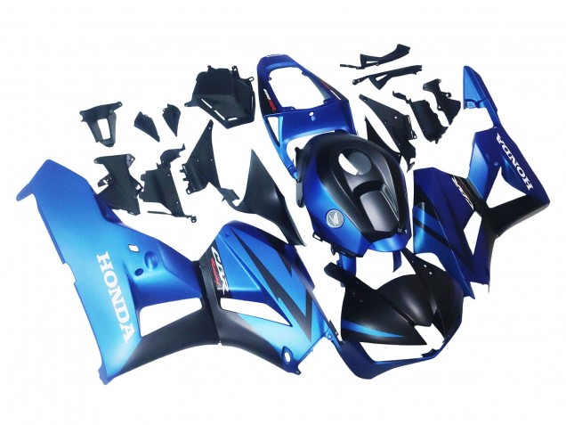 2013-2026 Honda CBR600RR Motorcycle Fairings - Blue Matte Black Racing
