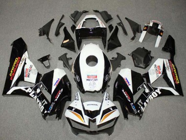 Shop 2013-2026 Honda CBR600RR Motorcycle Fairings - White Gold Glossy Black HRC