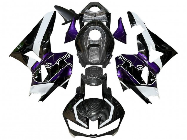 2013-2026 Honda CBR600RR Motorcycle Fairings - Black Carbon Fiber White Purple Red Bull