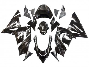 Shop 2004-2005 Kawasaki ZX10R Motorcycle Fairings - Glossy Black Ninja